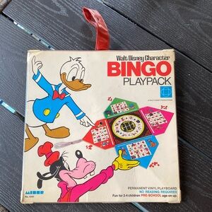 Vintage 1969 Disney Bingo Game